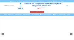 Desktop Screenshot of iirdshimla.org